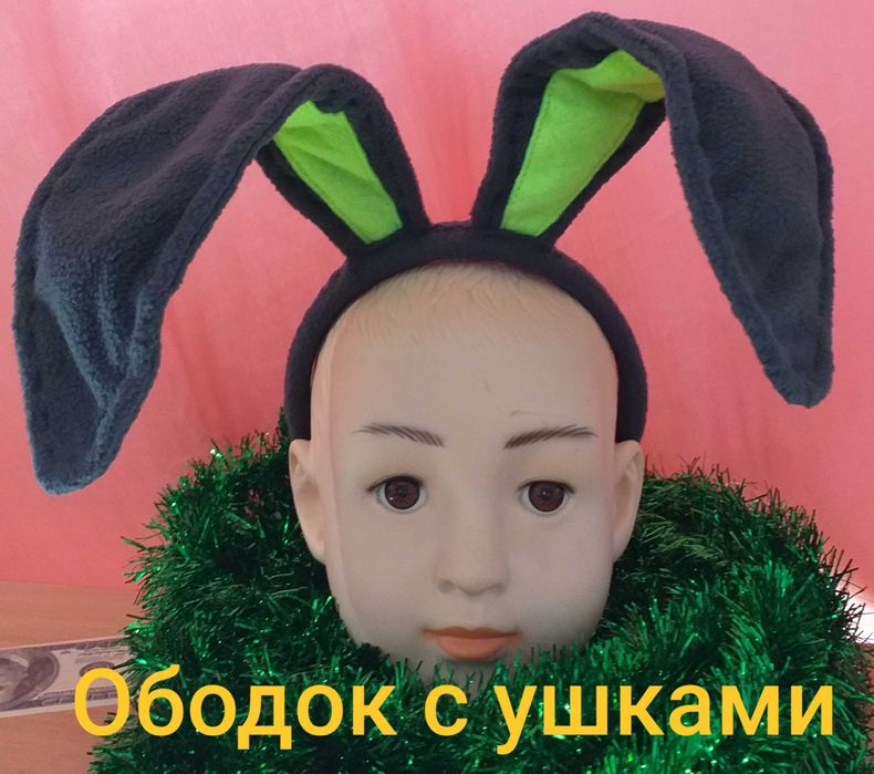 Ободок с ушками зайчика