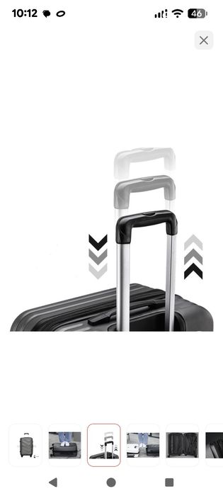 Новый чемодан в упаковке, размер 70*45*30