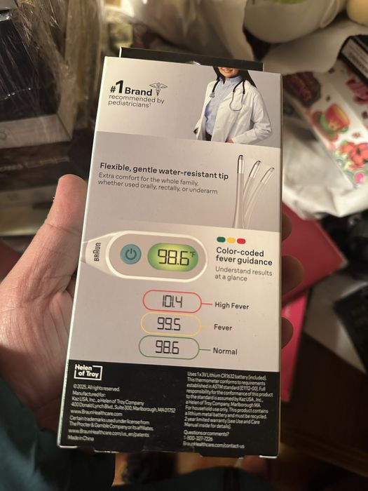 Braun термометр. Thermometer. Braun