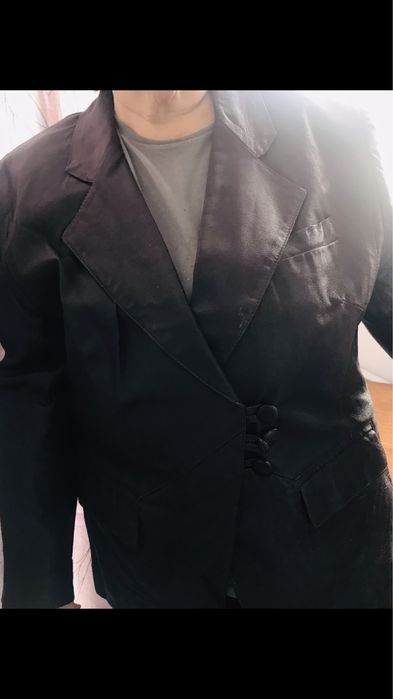Кожаный пиджак дешево