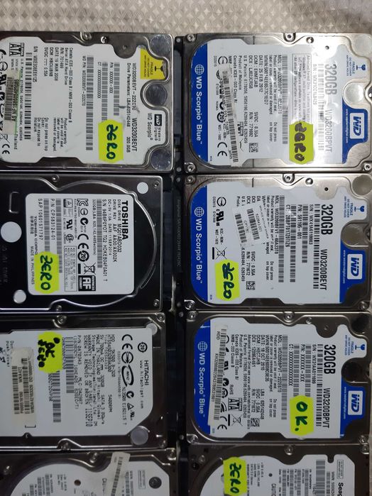 LOT 11 bc Hard Disk Sata 2,5" HDD-320 Gb