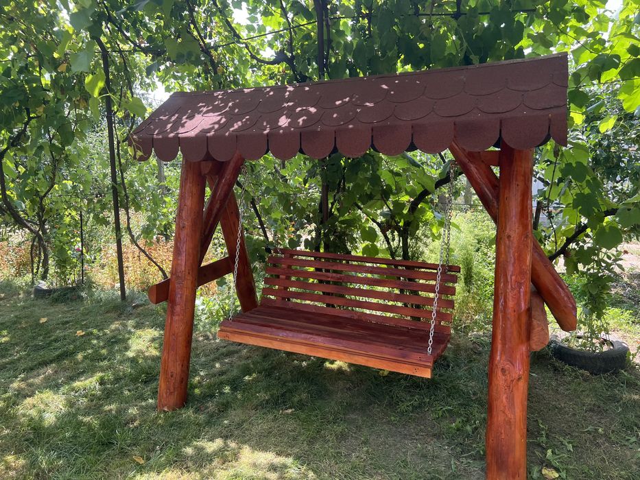 Balansoar din lemn masiv / leagan rustic