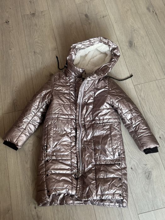 Пуховик для девочки 7-8 лет