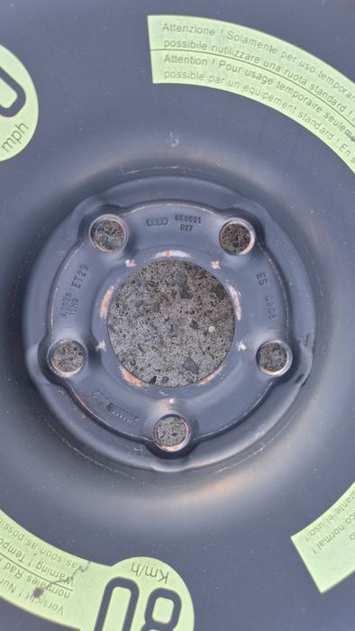 Резервна гума /ПАТЕРИЦА/ 5x112 VW SEAT SKODA AUDI A4 B8 A5 R19 5/112 8