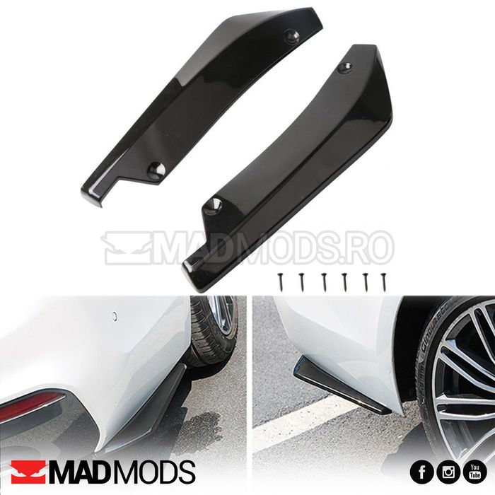 Set prelungiri laterale lip-uri negre bara spate fata BMW Audi etc