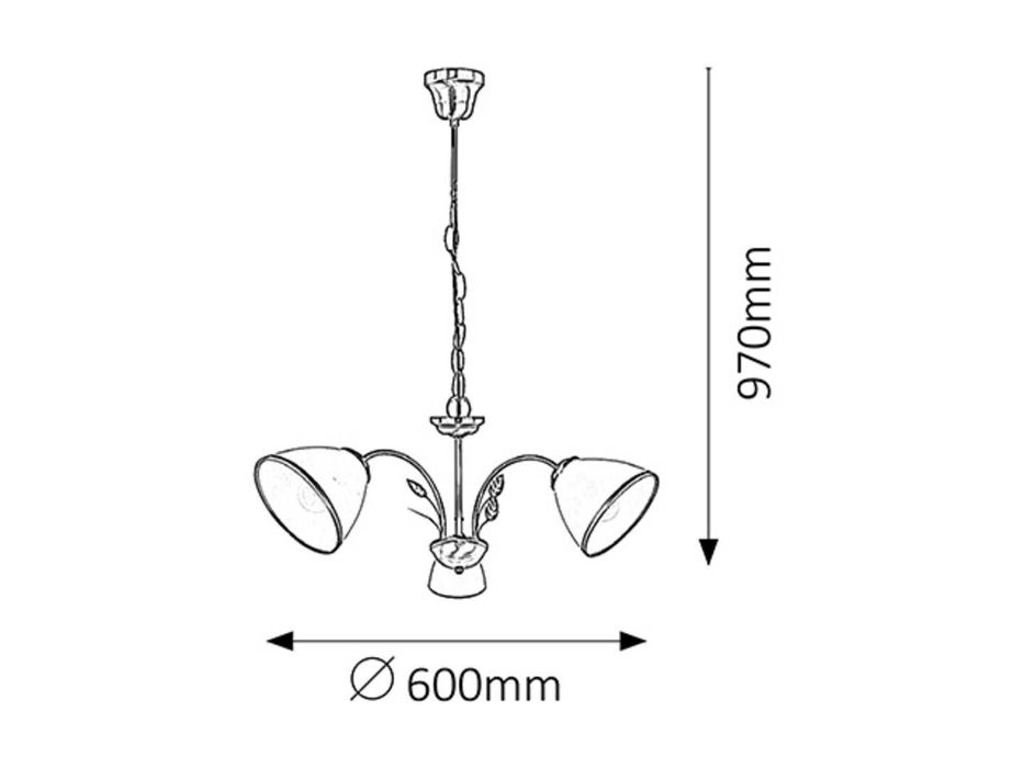 3бр. полилеи и 1бр аплик Rabalux