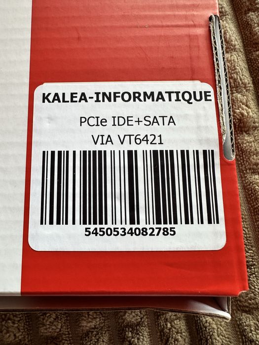 VIA PCI controller 2x SATA + 2x IDE - RAID