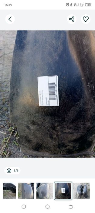 Подкрылки задние на Ларгус