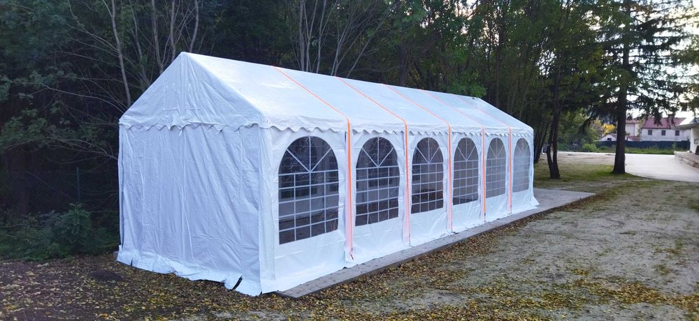 Професионална шатра 4х4 м - негорим и 100% водоустойчив брезент