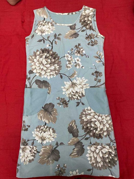 Платье женское с цветным принтом