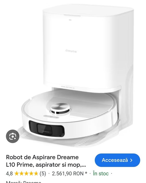 Robot aspirator, aspirator inteligent Dreame l10s prime