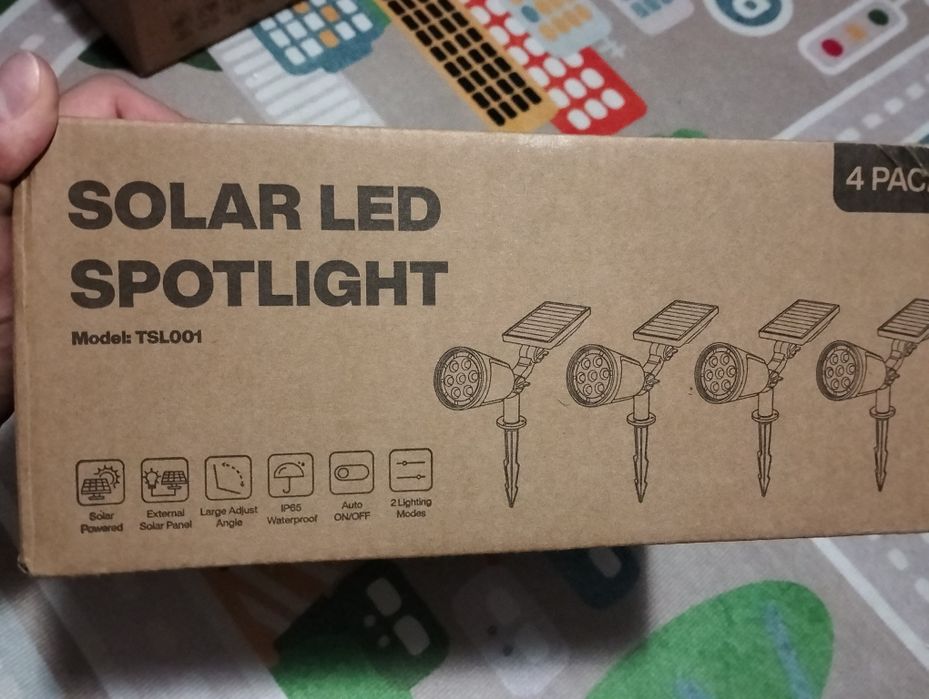 Set 4 sporuri solare gradina led