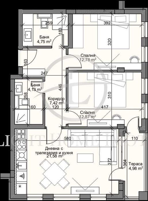 Продава се Тристаен апартамент в Пловдив, Кършияка - 102 кв.м за 2200 €/кв.м - Снимка #2
