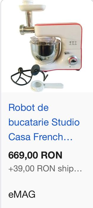 Robot de bucatarie Studio Casa (mixat, framantat, tocat)