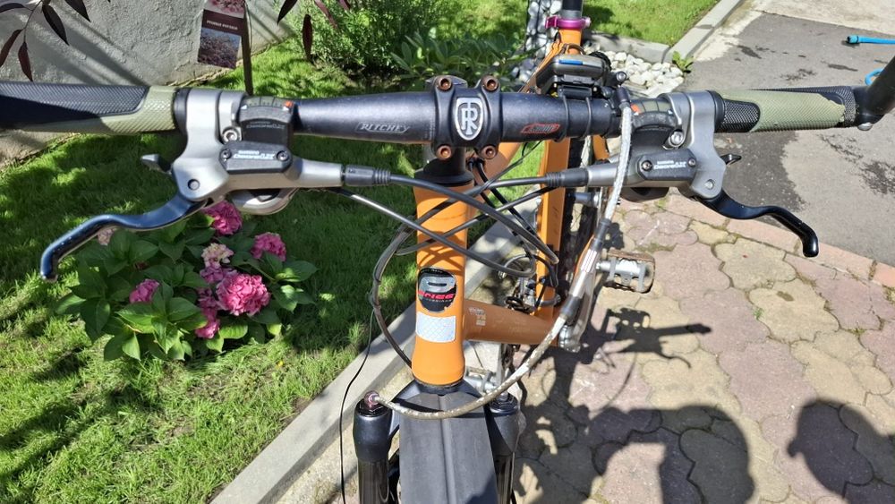 Bicicletă MTB 26” aluminiu, Shimano Deore LX / XT, frâne hidraulice, Manitou, Mavic