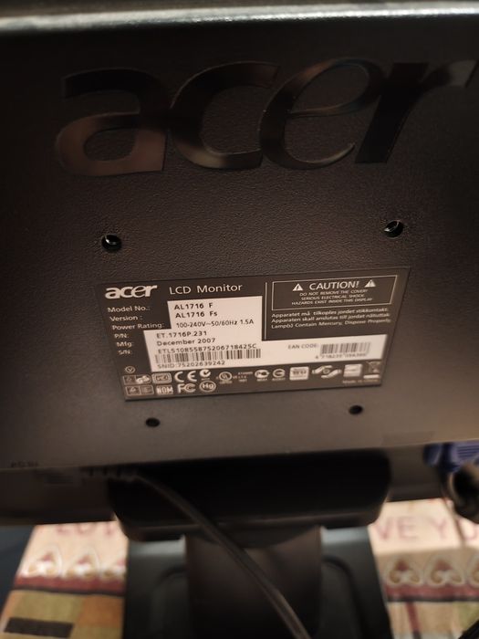 Monitor LCD 17" Acer