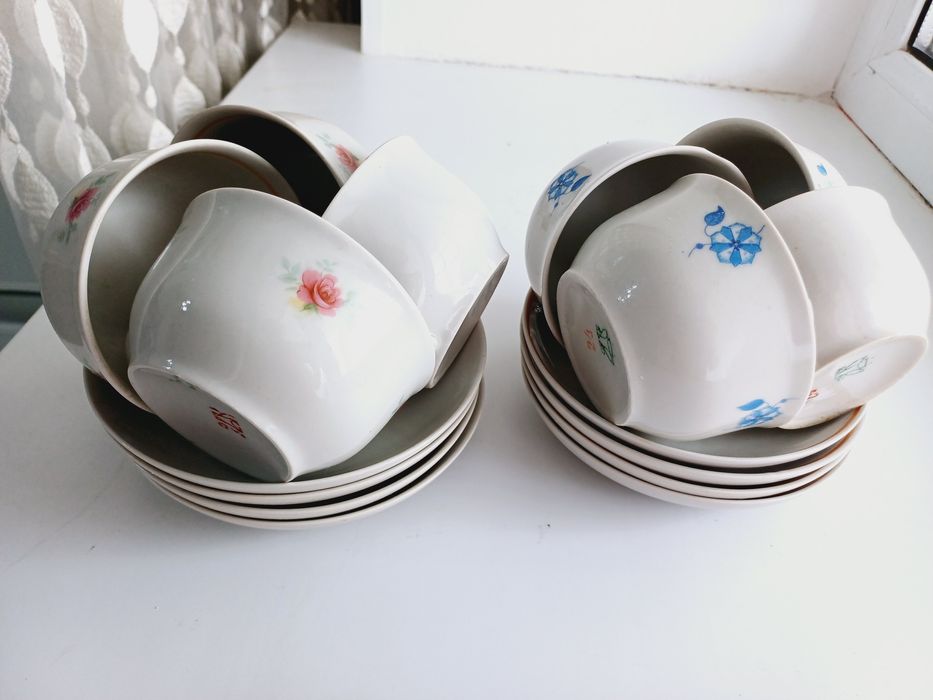 Пиалушки с блюдцами 2 набора