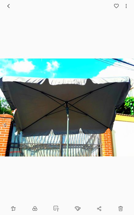 UMBRELE Dreptunghiulare 2 x 1,25 m pentru terasă NOI - 150 Lei
