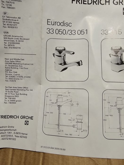 Baterie lavoar Grohe