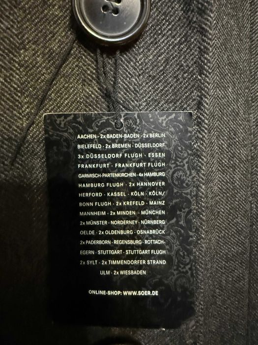 Мъжко палто - Вълна SØR (Soer), Super 100’s - Wool - НОВО