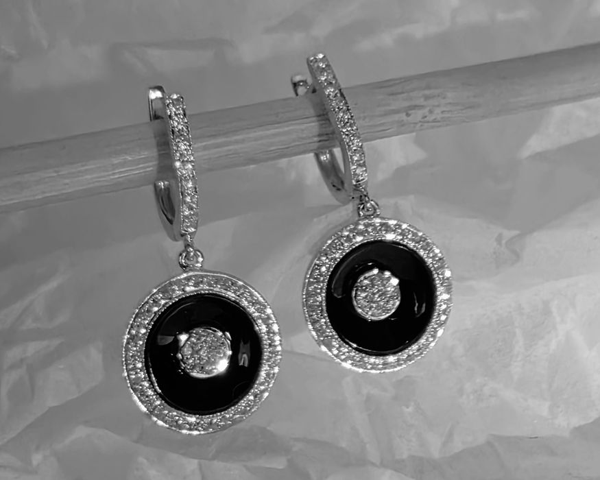 Золотые серьги производство Италия