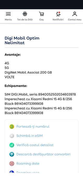 Vand xiaomi redmi 15 4g neactivat si Xiaomi redmi 9T pro