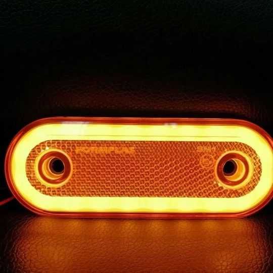 1 бр. Oвални ЛЕД LED неон габарити с 20 диода  12-24V 3 цвята