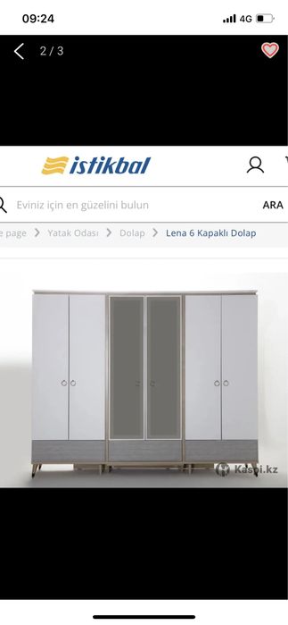 Пятидверный шкаф с зеркалом  для одежды пр-во Турция