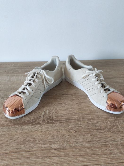 Adidas Superstar 80s Metal Toe S75057 | Piele întoarsă | Mărimea 41 1/3