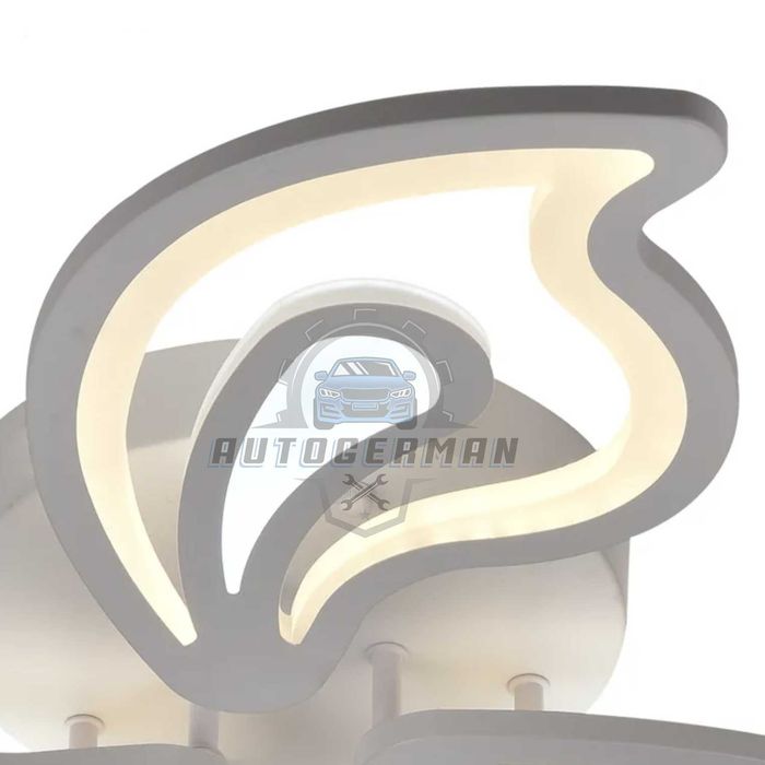 Дизайнерски плафон черен с LED 3-степенна димируема лед полилей