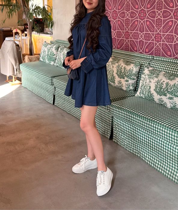 Женское джинсовое платье