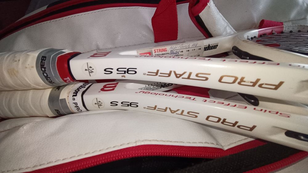 Тенис ракети Wilson Pro Staff 95 " 2 бр. (със сак Wilson 1914) - юбил.