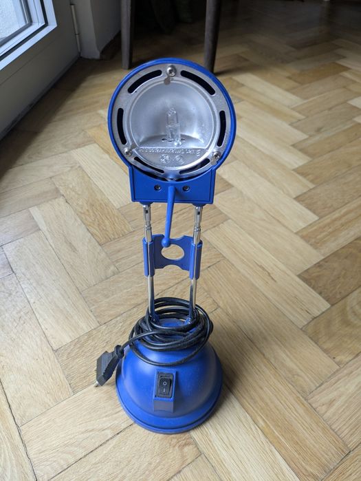 Veioză birou albastră reglabilă metal + plastic funcțională