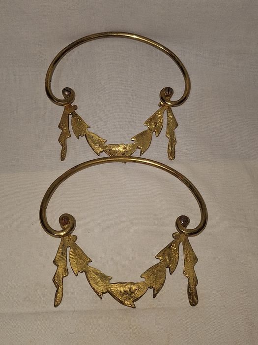 Стари френски бронзови апликации орнаменти с позлата