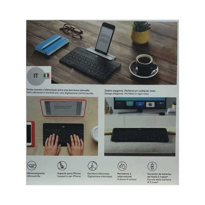 Logitech KEYS-TO-GO tastatura bluetooth pt iPhone iPad Apple TV laptop