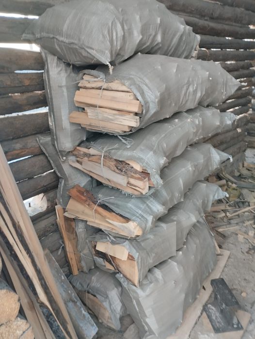 Дрова в мешках по 700тг