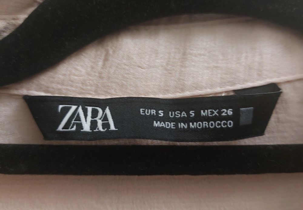 розовая блузка zara