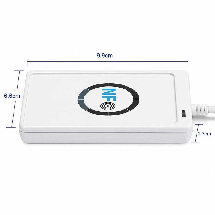 ACR122U USB NFC RFID четец и записвач, подарък 5 бр. 13.56 MHz чипа и 5бр. UID карти
