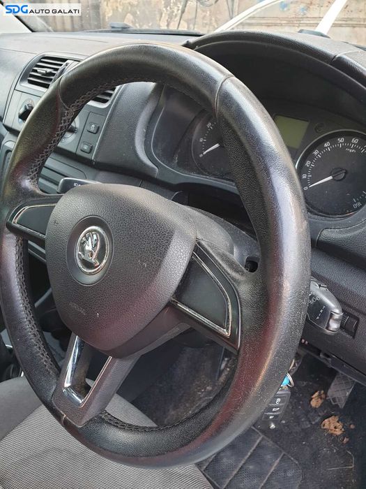 Volan Piele in 3 Spite FARA Airbag Skoda Fabia 2 FL Facelift 2010 - 2015 [1561]