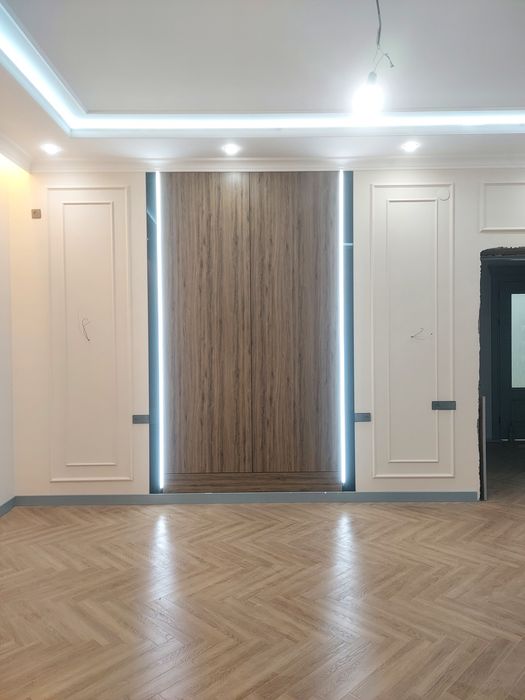 Монтаж бамбуковых панелей