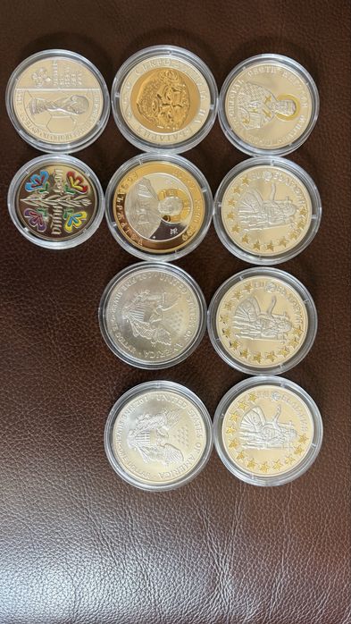 Златни и позлатени монети с нумизматична стойност