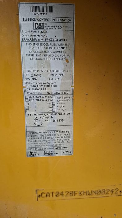 Buldoexcavator Caterpillar 428F