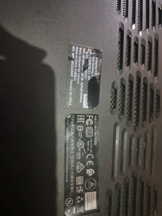 Запчасти Lenovo idea pad gaming 3