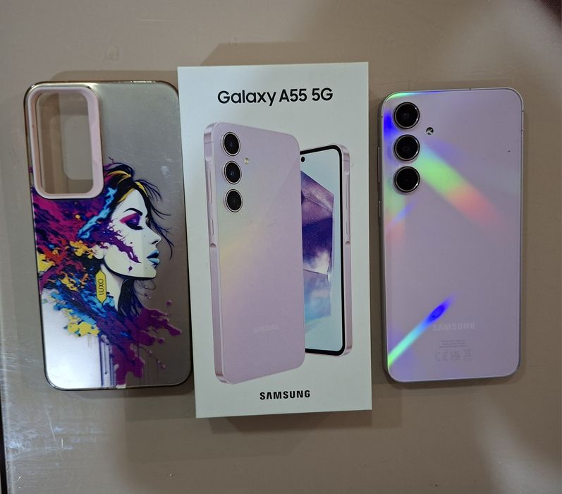 Samsung Galaxy  A55.   5 G/  256 GB  с  гаранция  като нов GB