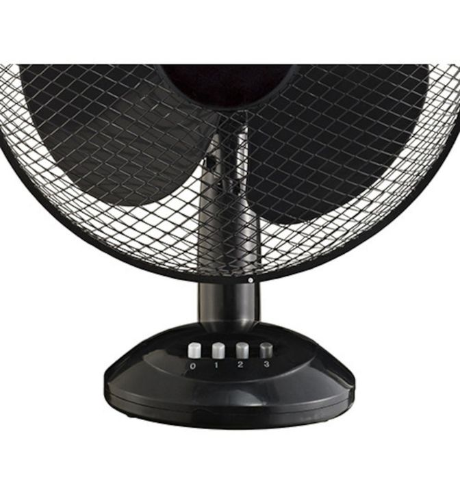 Ventilator de masa, Mesko, 3 trepte, 45 W, 40 cm, Negru