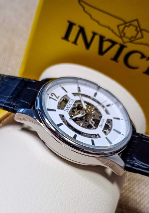 Ceas Invicta  Objet D Art Automatic White Skeleton Dial - Barbati