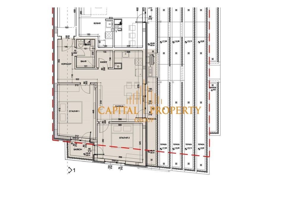 Продава се Едностаен апартамент в Варна, Левски - 52 кв.м за 1920 €/кв.м - Снимка #2