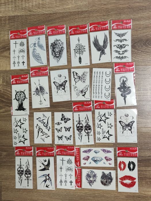 Tatuaje temporare, tatuaje evenimente aplicare rapida cu apa Preț Buc.