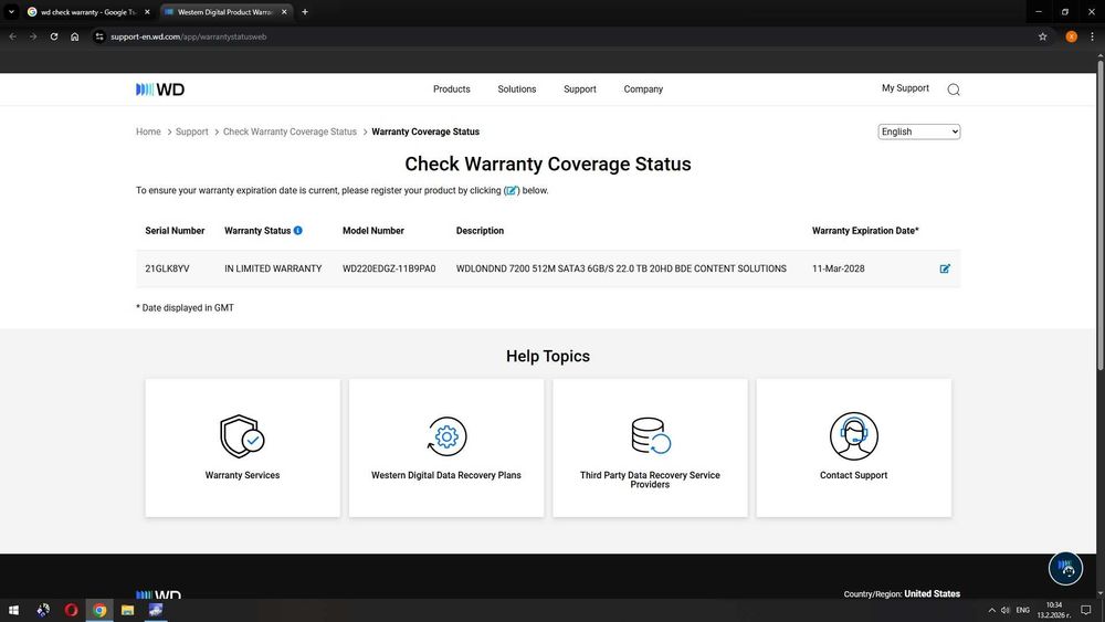 Външен Хард Диск 22TB 7200RPM WD + USB-C кутия AXAGON | Гаранция 2028