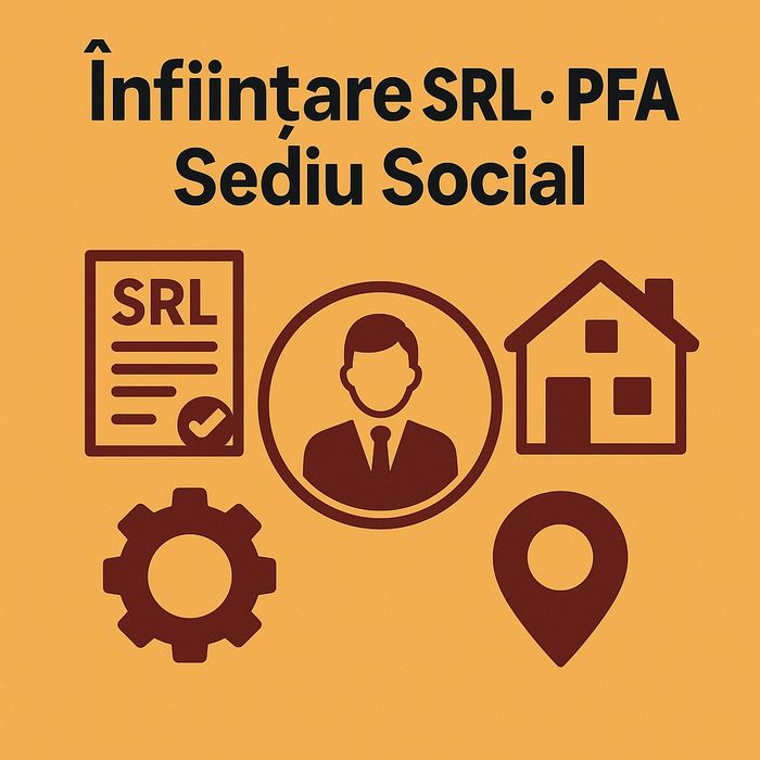Gazduire Sediu Social,Înfiintare SRL-PFA,Timis-Arad-Lugoj‼️